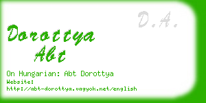 dorottya abt business card